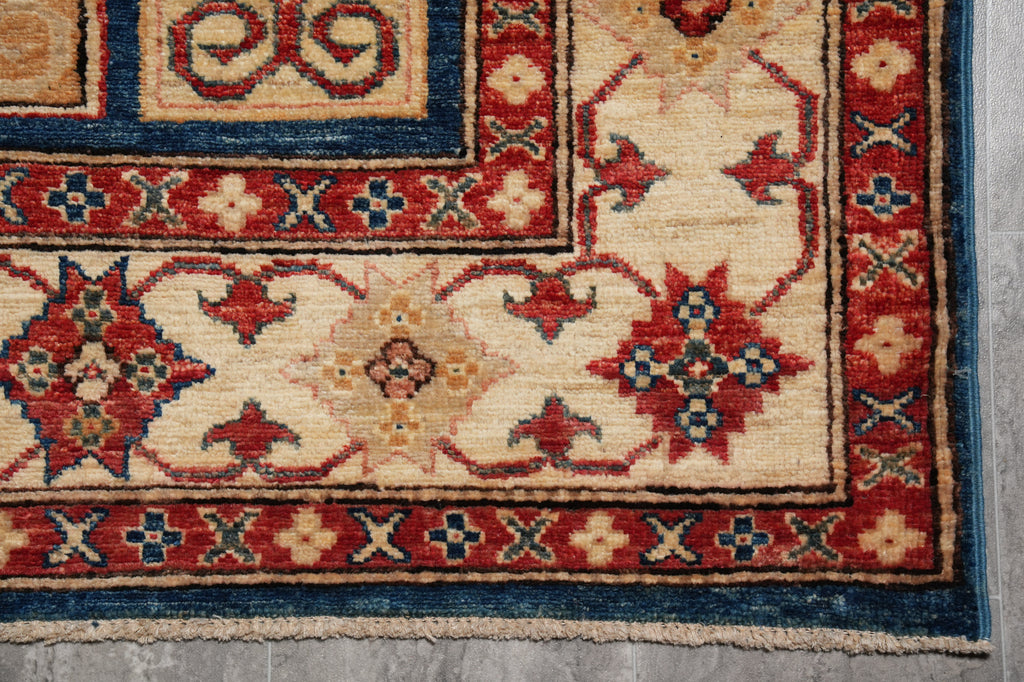 5.7 x 8 Super Kazak Rug Finer Silky Wool #PIX-24946