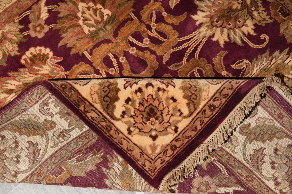 6.0 x 6.0 SQUARE New Handmade Ziglar Rug Burgundy #F-4019