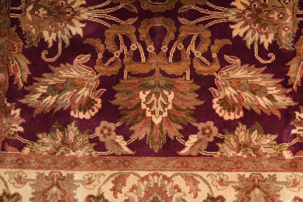 6.0 x 6.0 SQUARE New Handmade Ziglar Rug Burgundy #F-4019