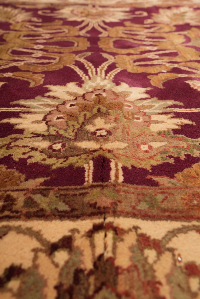 6.0 x 6.0 SQUARE New Handmade Ziglar Rug Burgundy #F-4019