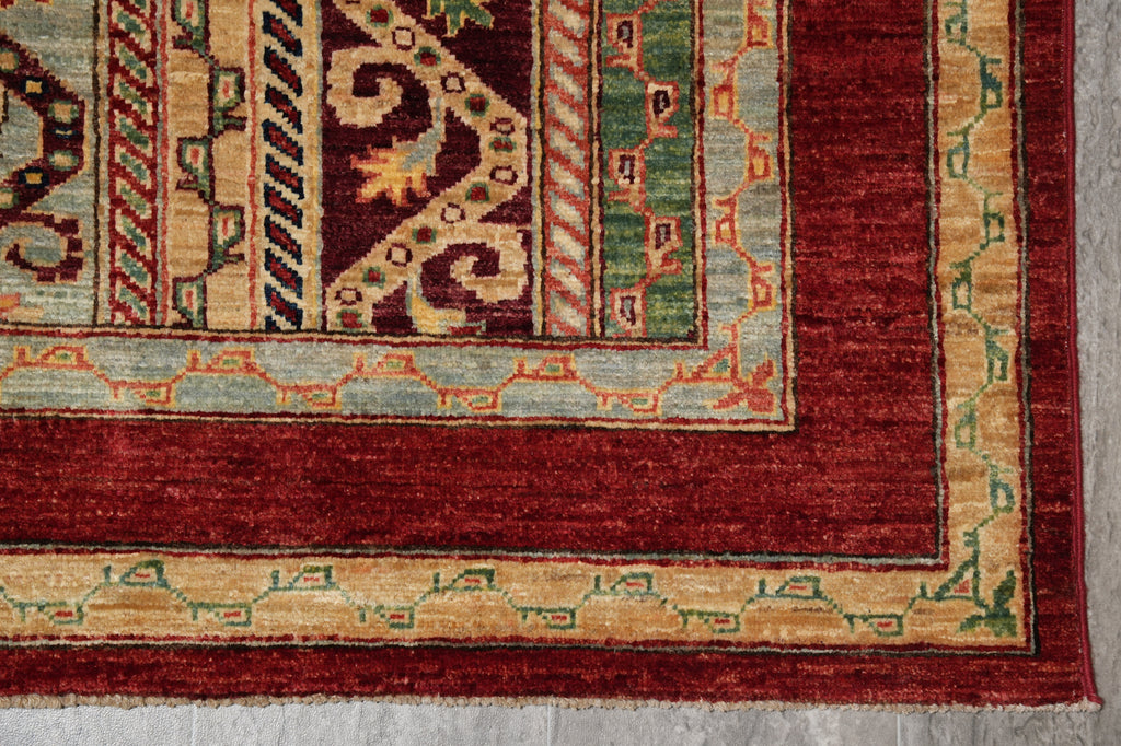 5 x 6.8 Fine Quality Silky Wool Zigler Rug #B-76109