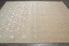 Load image into Gallery viewer, 9 x 12 Neutral Wool and Silk Fine weave Hand-knotted in India Fancy Rug Two Tone color #F-5664