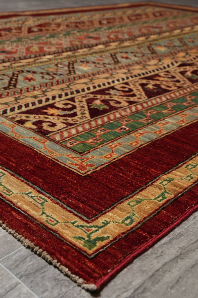 5 x 6.8 Fine Quality Silky Wool Zigler Rug #B-76109