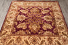 Load image into Gallery viewer, 6.0 x 6.0 SQUARE New Handmade Ziglar Rug Burgundy #F-4019