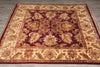Load image into Gallery viewer, 6.0 x 6.0 SQUARE New Handmade Ziglar Rug Burgundy #F-4019