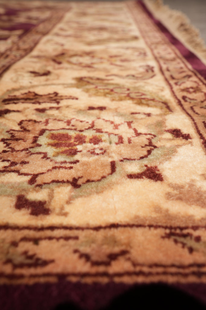 6.0 x 6.0 SQUARE New Handmade Ziglar Rug Burgundy #F-4019