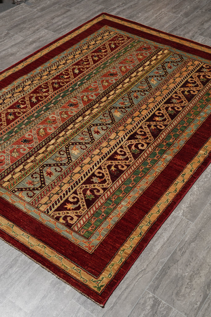 5 x 6.8 Fine Quality Silky Wool Zigler Rug #B-76109