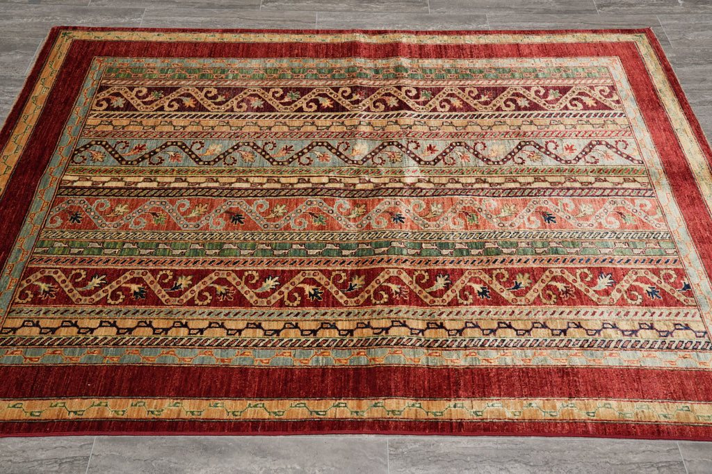 5 x 6.8 Fine Quality Silky Wool Zigler Rug #B-76109