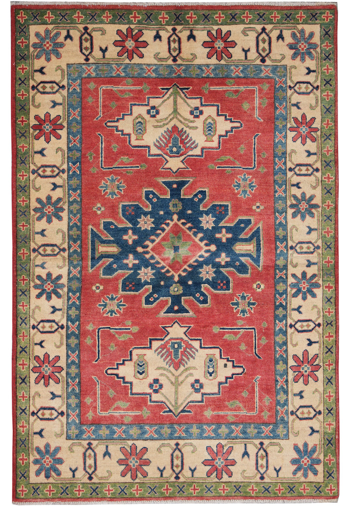 4 x 6 New Eagle Kazak Rug 