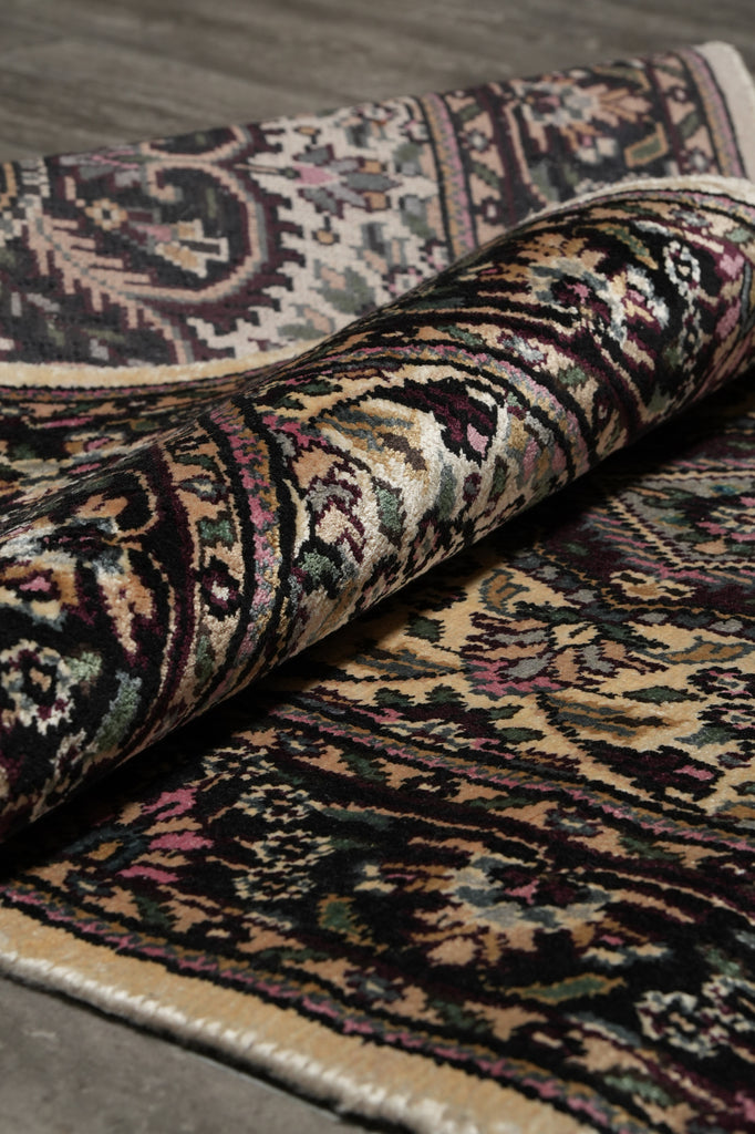16' Feet Runner Kashmir Bamboo Silk Handmade #55043