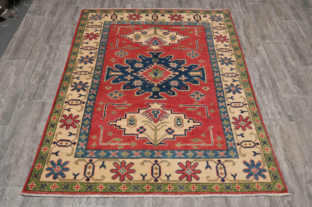 4 x 6 New Eagle Kazak Rug #PIX-28066