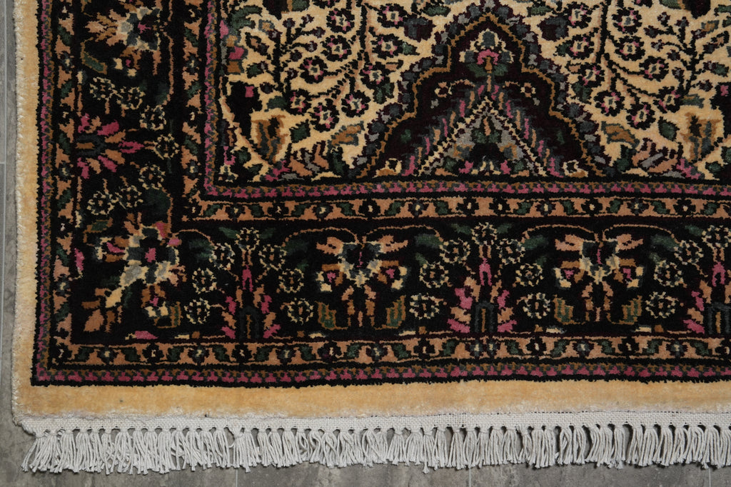 16' Feet Runner Kashmir Bamboo Silk Handmade #55043