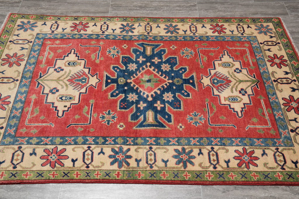 4 x 6 New Eagle Kazak Rug #PIX-28066