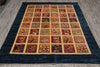 Load image into Gallery viewer, 6 x 7.7 Quality Chobi Garden Pattern Rug Super Kazak Fine Silky Wool #PIX-24919