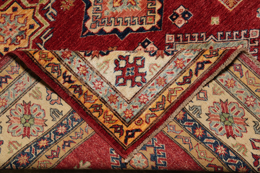 6 x 8 New Super Kazak Shirvan Rug Handmade Afghanistan Fine Silky Wool #PIX-24992