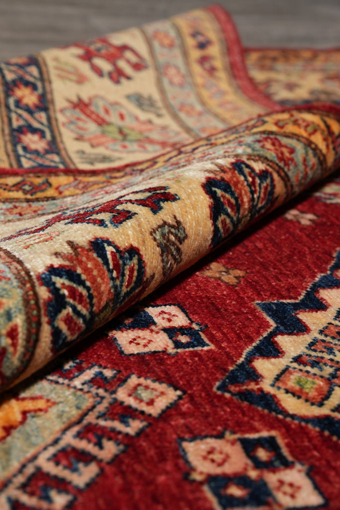 6 x 8 New Super Kazak Shirvan Rug Handmade Afghanistan Fine Silky Wool #PIX-24992