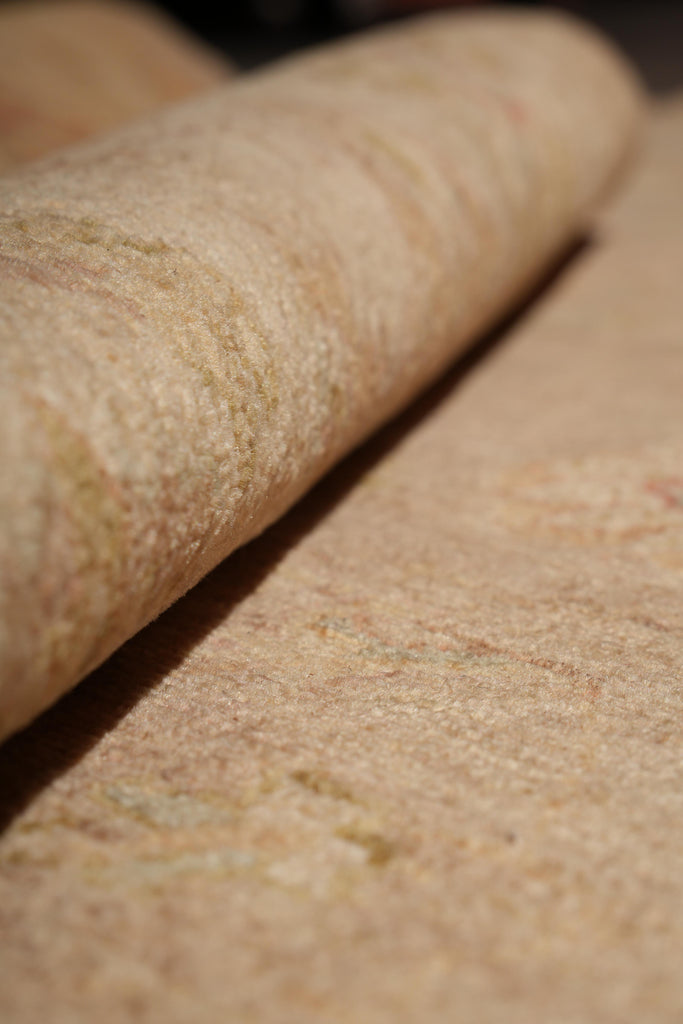 5.5 x 6.0 Feet Square Chobi Peshawar New Rug  Brown Karmel #F-4022