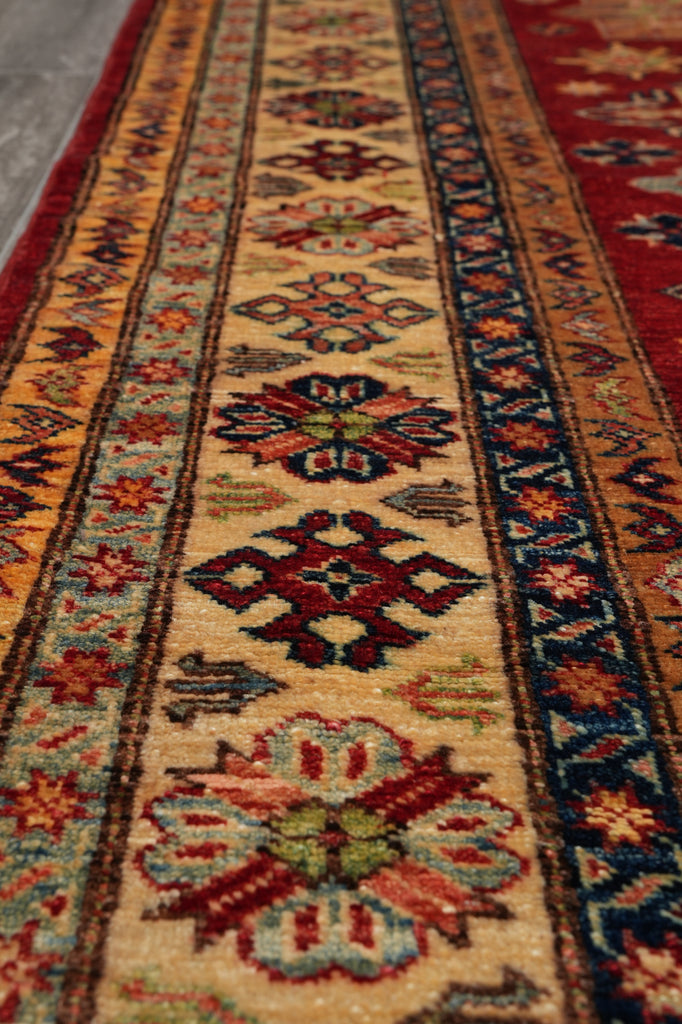 6 x 8 New Super Kazak Shirvan Rug Handmade Afghanistan Fine Silky Wool #PIX-24992