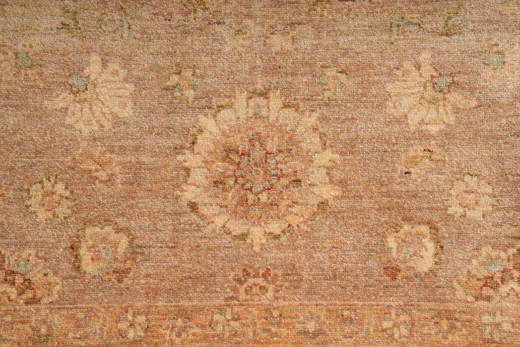 5.5 x 6.0 Feet Square Chobi Peshawar New Rug  Brown Karmel #F-4022
