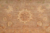 Load image into Gallery viewer, 5.5 x 6.0 Feet Square Chobi Peshawar New Rug  Brown Karmel #F-4022