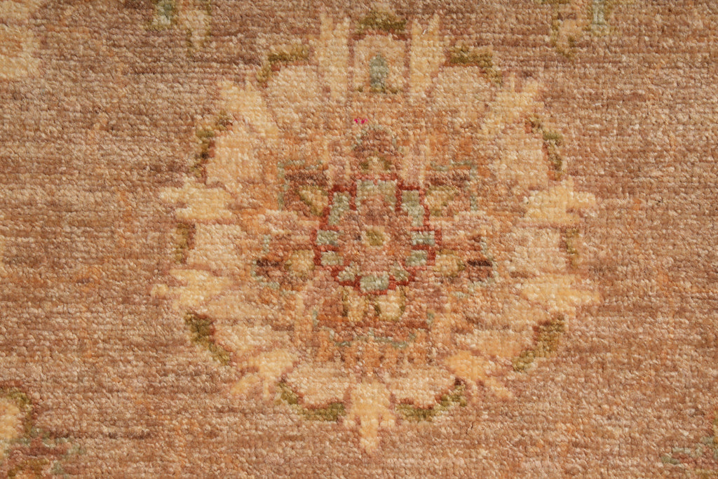 5.5 x 6.0 Feet Square Chobi Peshawar New Rug  Brown Karmel #F-4022