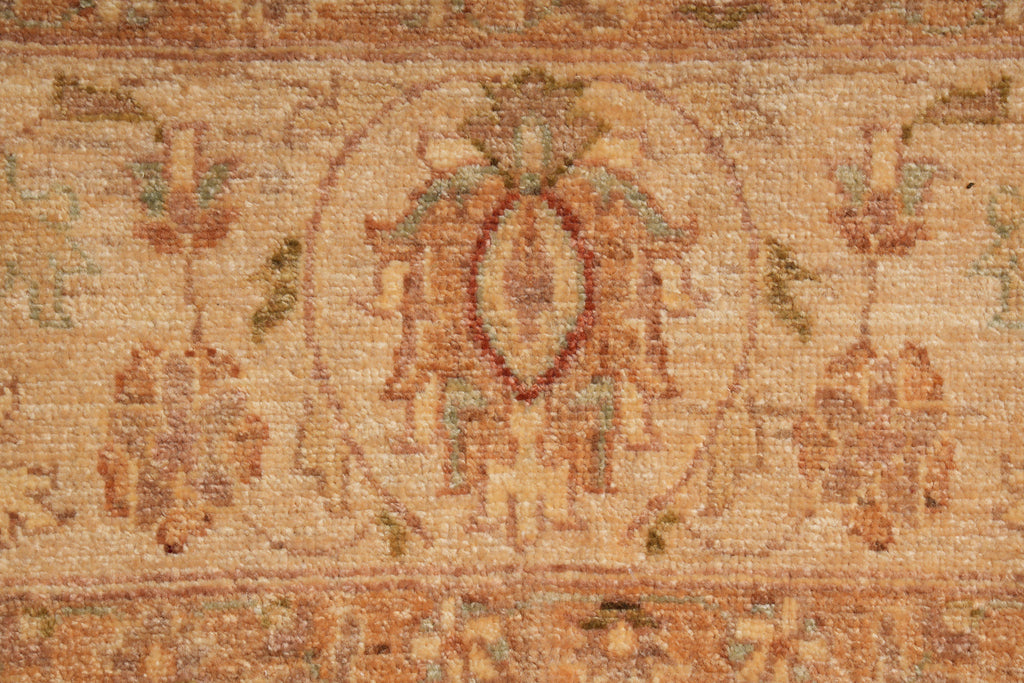 5.5 x 6.0 Feet Square Chobi Peshawar New Rug  Brown Karmel #F-4022