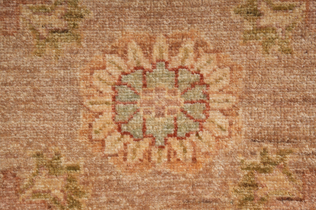 5.5 x 6.0 Feet Square Chobi Peshawar New Rug  Brown Karmel #F-4022