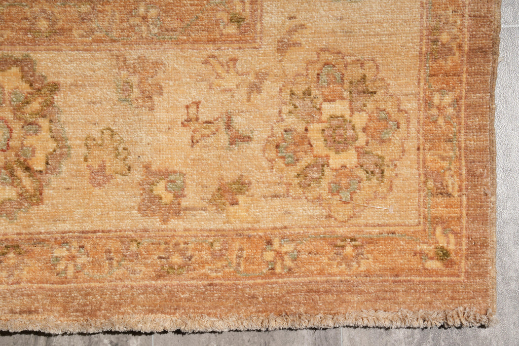 5.5 x 6.0 Feet Square Chobi Peshawar New Rug  Brown Karmel #F-4022