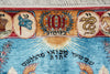 Load image into Gallery viewer, 3 x 4 Judaica Ten Commandments Silk Rug Handmade Hanging Art Carpet #60252