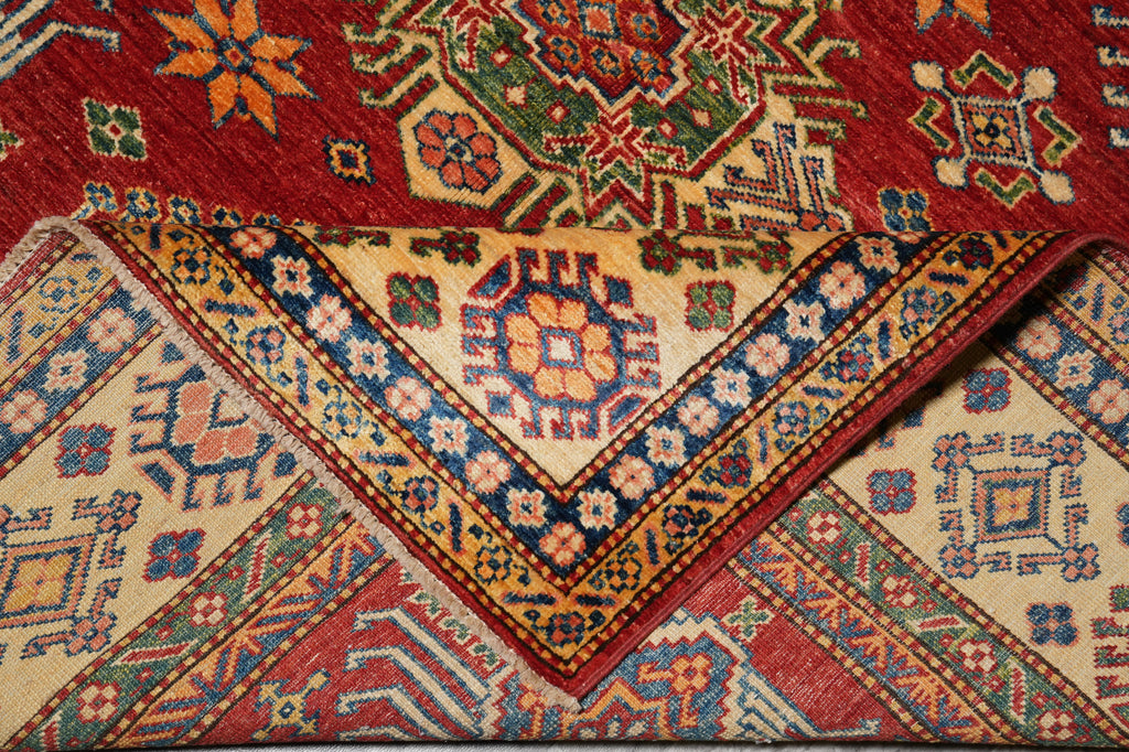 5.8 x 5.9 Square Handmade Wool Kazak Rug #PIX-24922