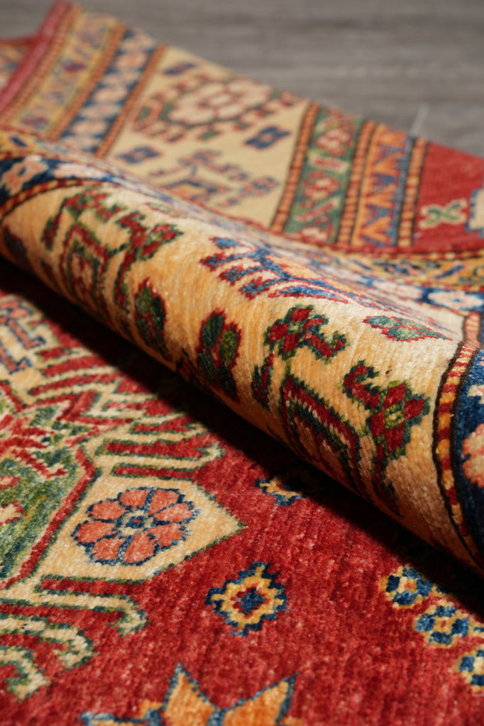5.8 x 5.9 Square Handmade Wool Kazak Rug #PIX-24922