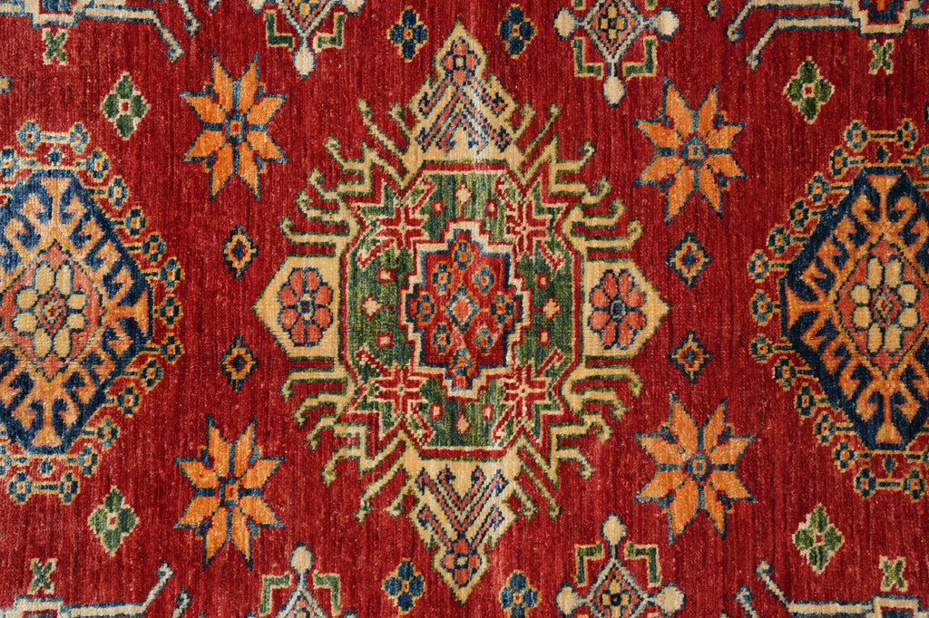 5.8 x 5.9 Square Handmade Wool Kazak Rug #PIX-24922