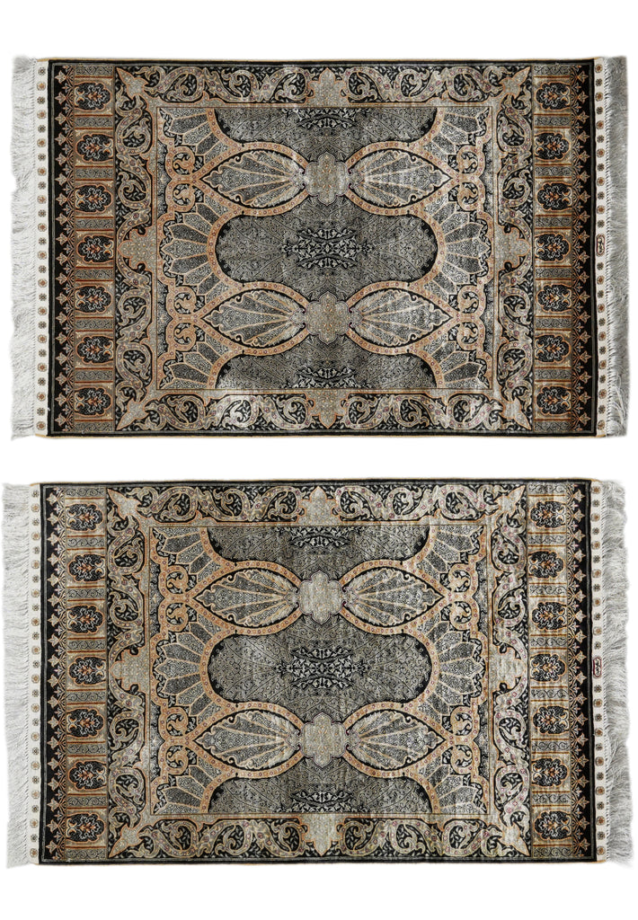 3 x 4 Pair of Silk Rugs  #60291
