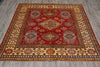 Load image into Gallery viewer, 5.8 x 5.9 Square Handmade Wool Kazak Rug #PIX-24922