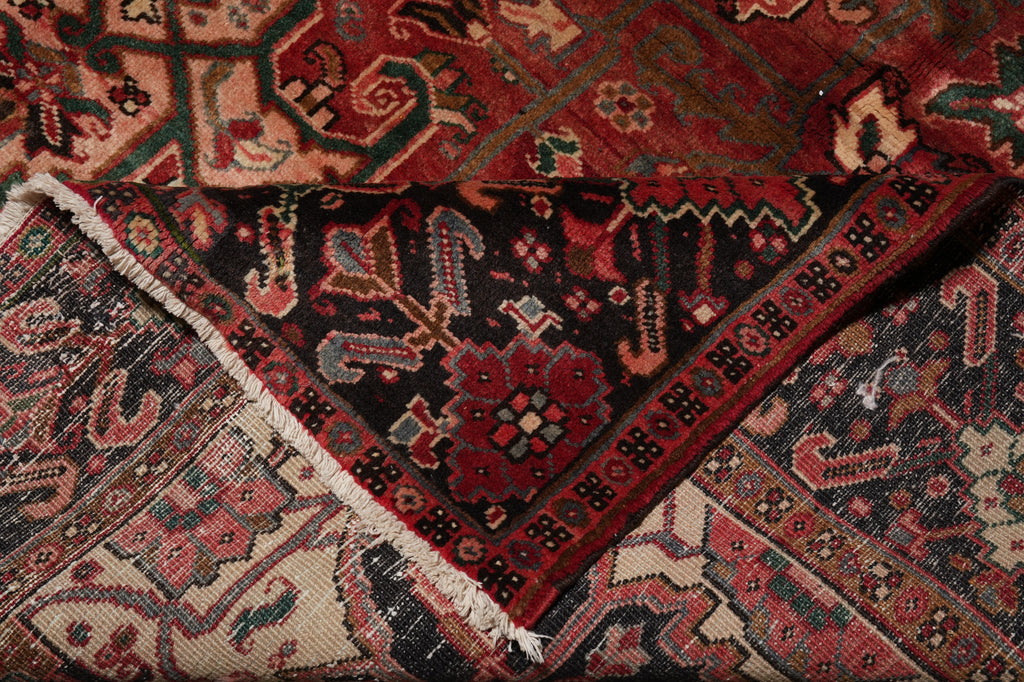8.5 x 11.9 Old Persian Heriz Tribal Rug #F-4648