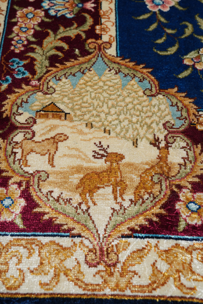 3 x 4 Sceneray Silk Rug Beautiful Carpet #53964