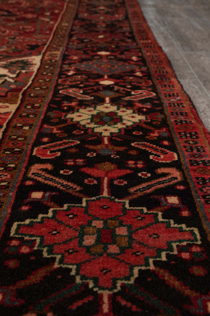 8.5 x 11.9 Old Persian Heriz Tribal Rug #F-4648