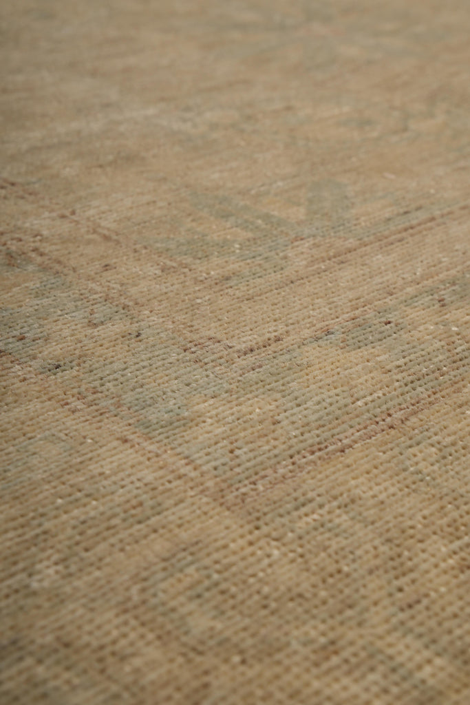 7.7 x 9.6   natural Wool Handmade Ziglar Rug Goldish Green #77545