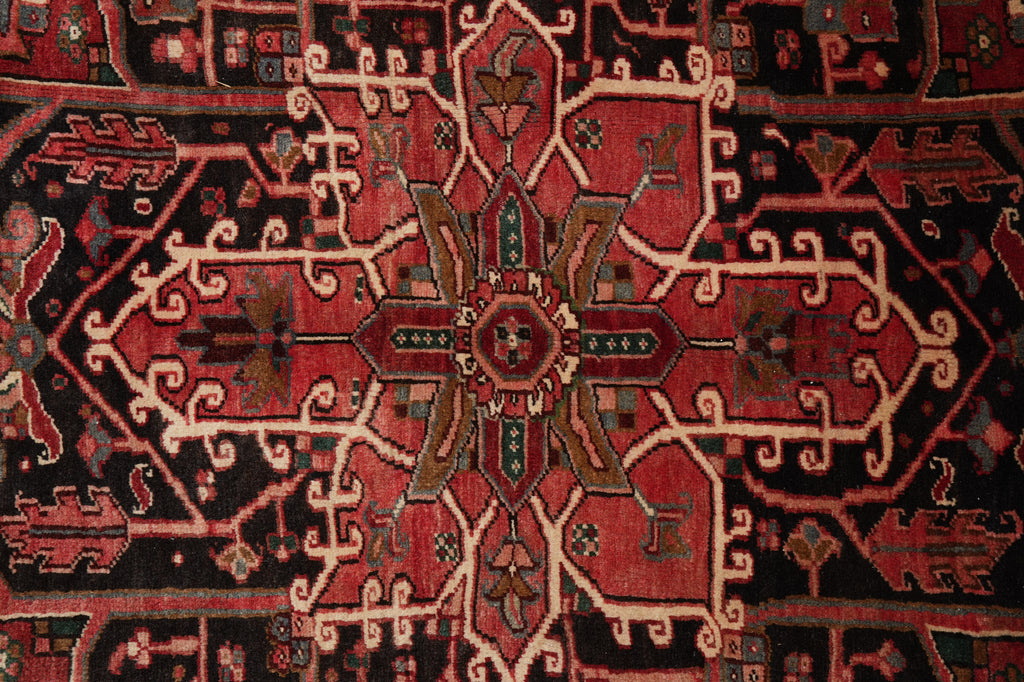 8.5 x 11.9 Old Persian Heriz Tribal Rug #F-4648