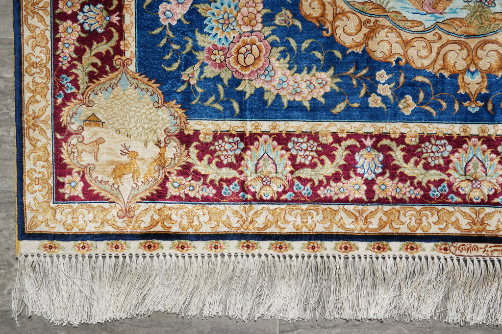 3 x 4 Sceneray Silk Rug Beautiful Carpet #53964