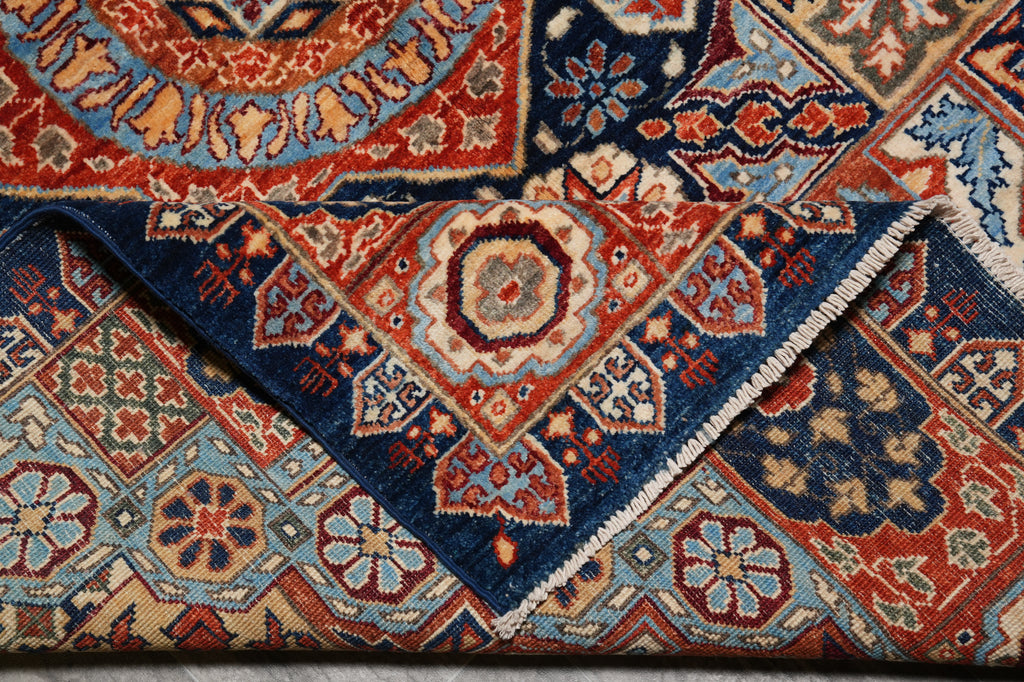 5 x 6.9  Quality Mamlook Handmade Afghanistan Rug Multi Colors #PIX-29308