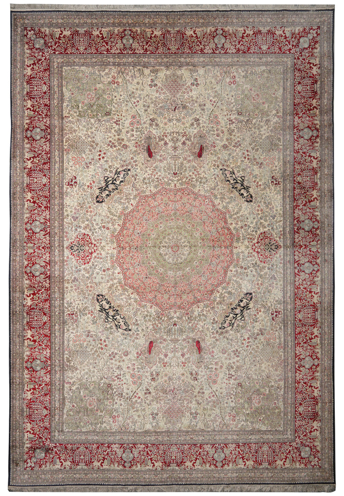 14 x 20 Masterpiece Art Of Hand SILK Rug Amazing Details High Workmanship #PIX-13029