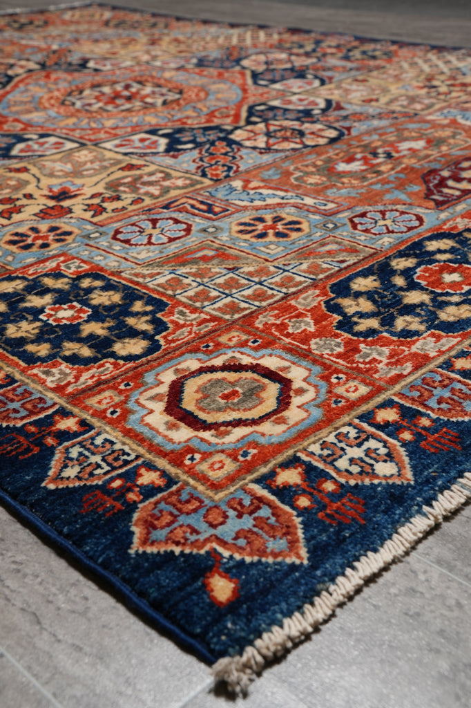 5 x 6.9  Quality Mamlook Handmade Afghanistan Rug Multi Colors #PIX-29308