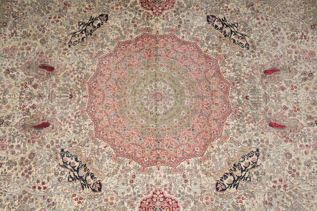 14 x 20 Masterpiece Art Of Hand SILK Rug Amazing Details High Workmanship #PIX-13029