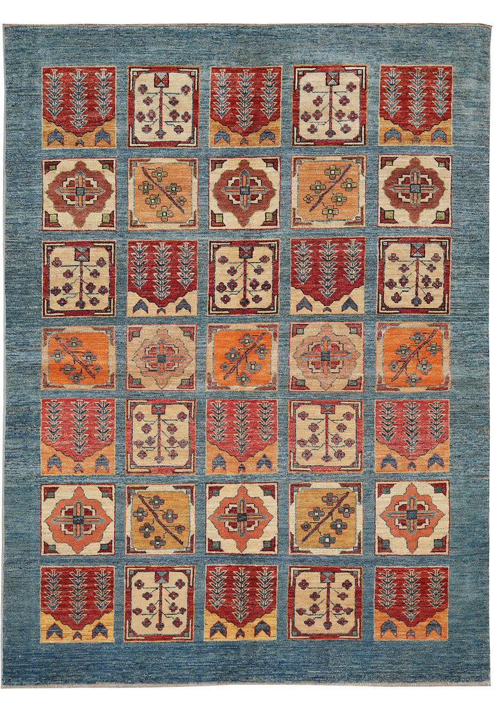5.8 x 7.5 New Handmade Tribal Bakhtiar Garden Chobi Rug
