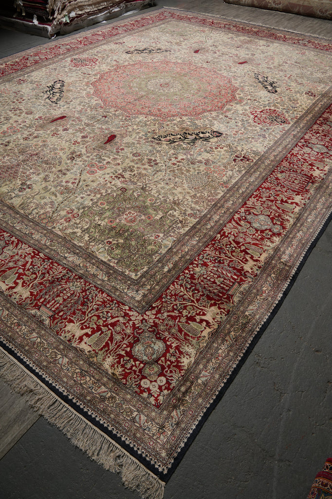 14 x 20 Masterpiece Art Of Hand SILK Rug Amazing Details High Workmanship #PIX-13029