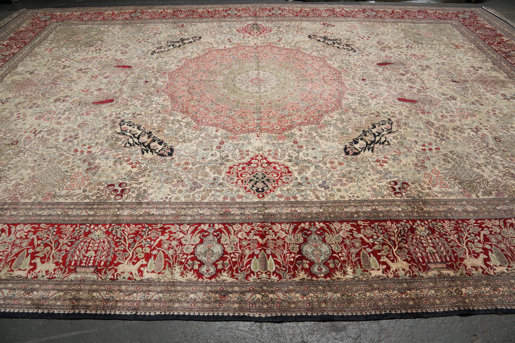 14 x 20 Masterpiece Art Of Hand SILK Rug Amazing Details High Workmanship #PIX-13029