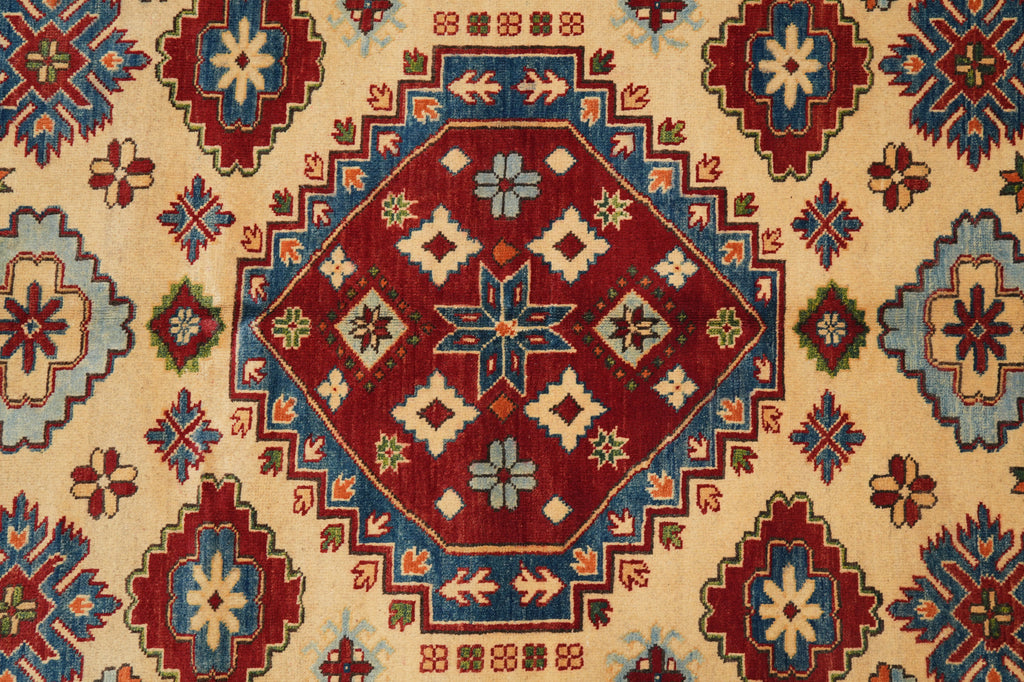 5 x 6 New Kazak Rug Handmade Pakistan #B-77244