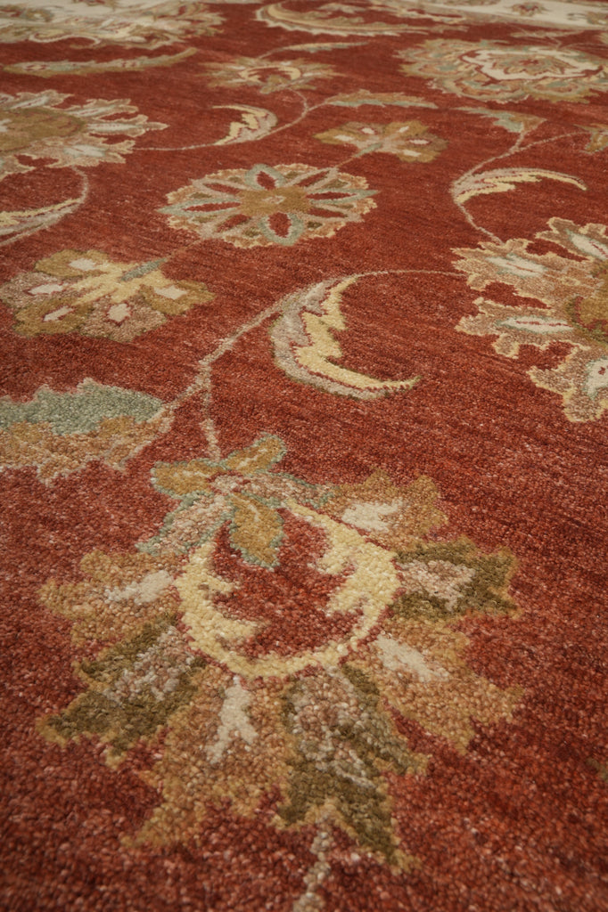 9.8 x 14 Chobi Zigler Agra Rug Rust #B-71804