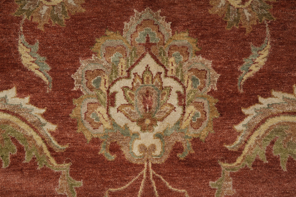 9.8 x 14 Chobi Zigler Agra Rug Rust #B-71804